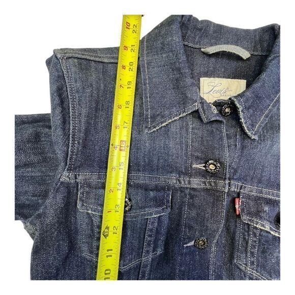 Levi's Jacket Women's Long Sleeve Button Down Trucker Denim Blue Size Small - Picture 6 of 9